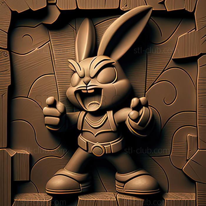 3D мадэль St Buster Bunny из Adventures of Toons (STL)